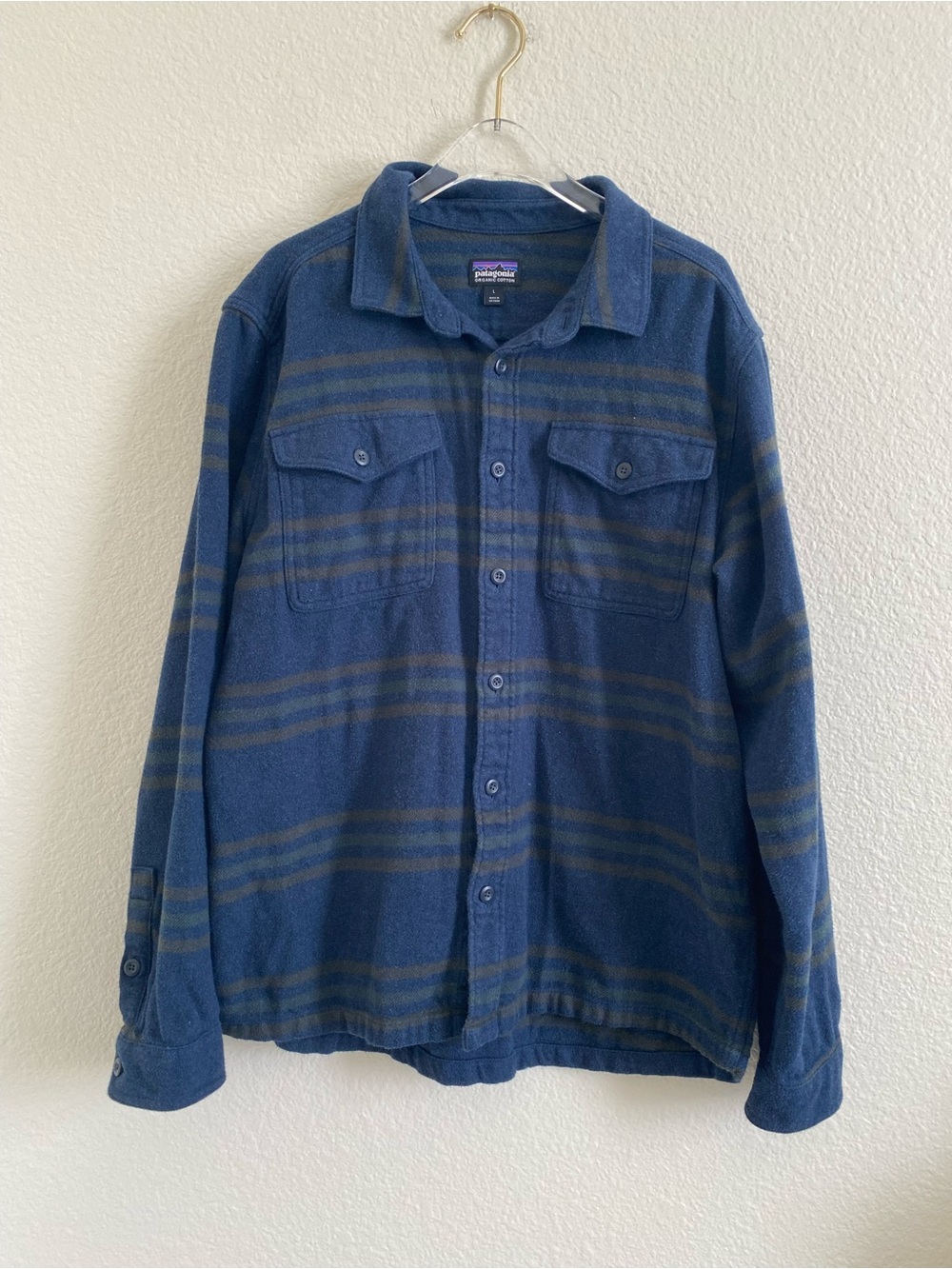 Patagonia Cotton Flannel Plaid Collared Shirt